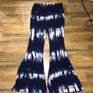Tie dye flare pants